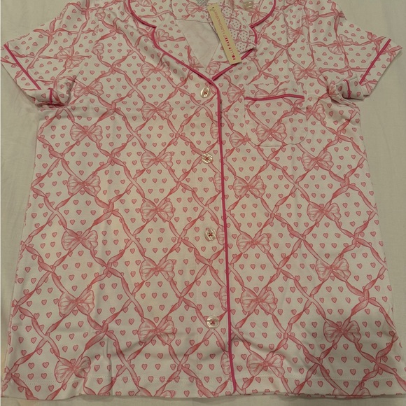 Roller Rabbit Pink Heart Pajama Set - Picture 2 of 4
